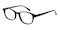 Hill Black Oval Acetate Eyeglasses