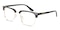 Hayden Black Rectangle TR90 Eyeglasses