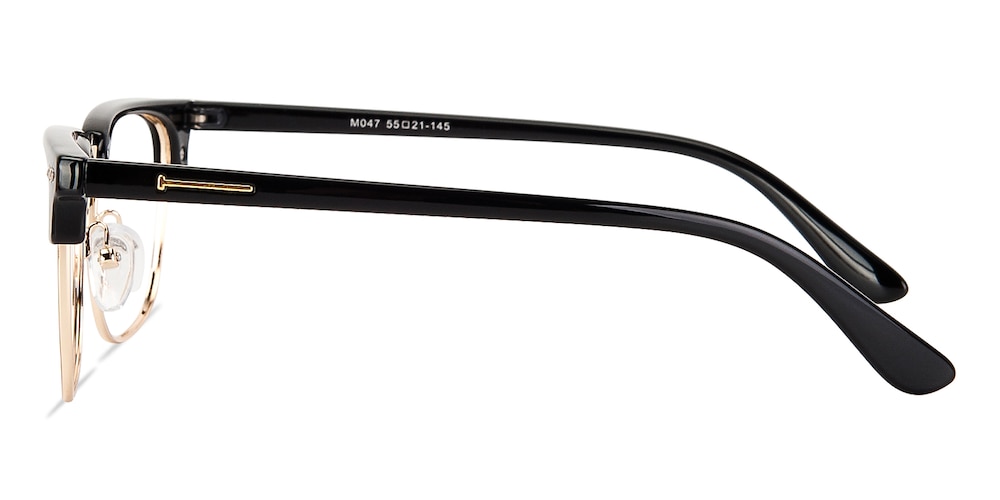 Hayden Black Rectangle TR90 Eyeglasses