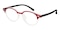 Neill Red/Crystal Round TR90 Eyeglasses