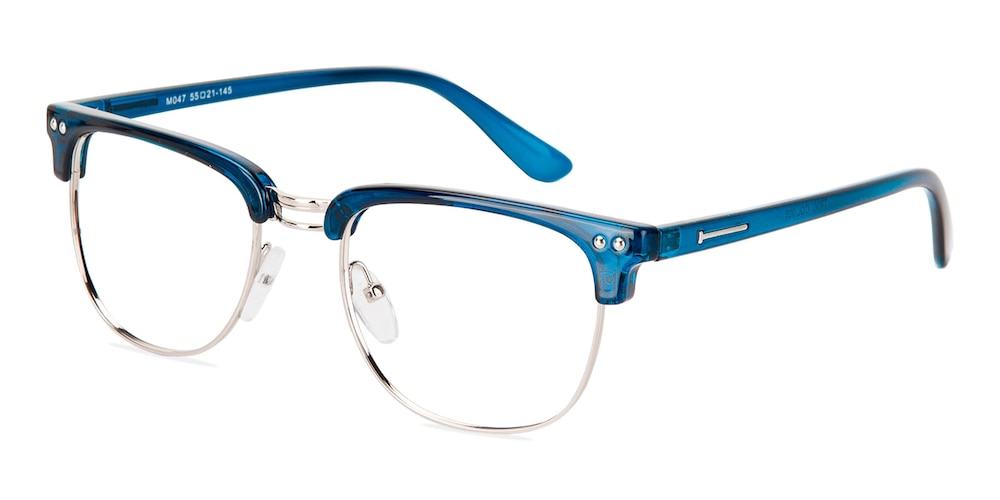 Hayden Blue Rectangle TR90 Eyeglasses