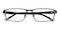 Bowen Black Rectangle Titanium Eyeglasses