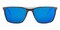 Aaron Gunmetal (Blue mirror-coating) Aviator Metal Sunglasses