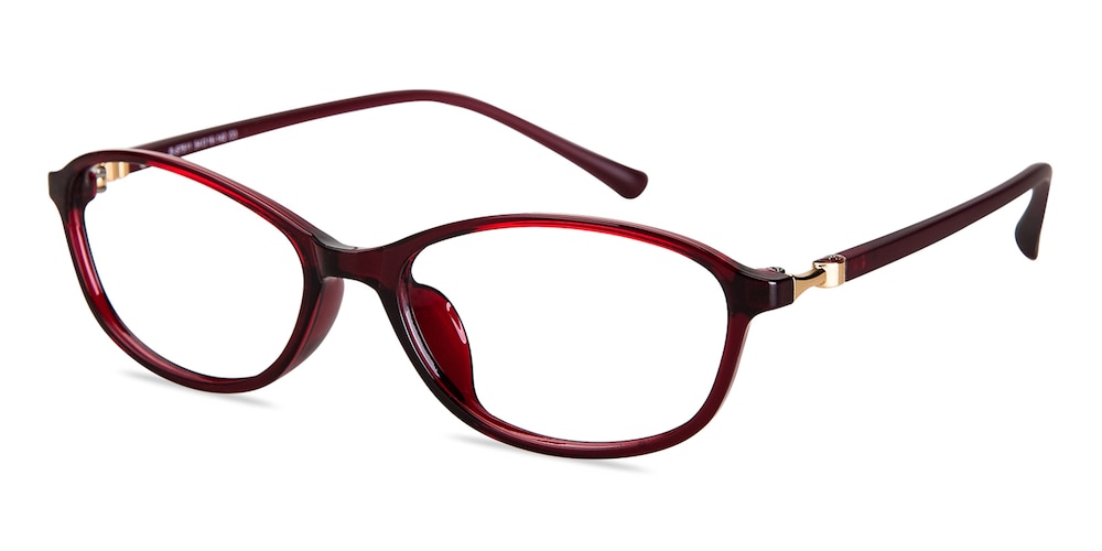 Julie Red Oval TR90 Eyeglasses