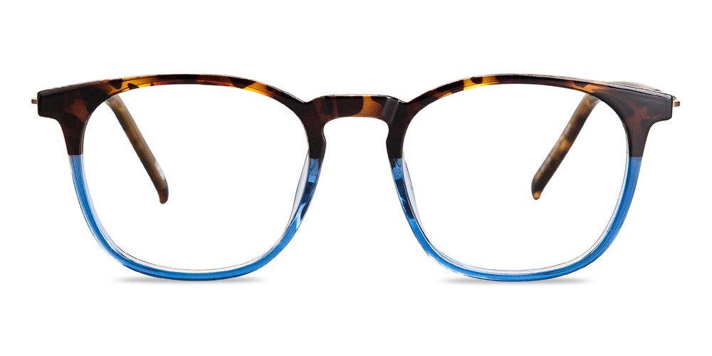 Benson Tortoise/Blue Square TR90 Eyeglasses