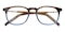 Benson Tortoise/Blue Square TR90 Eyeglasses