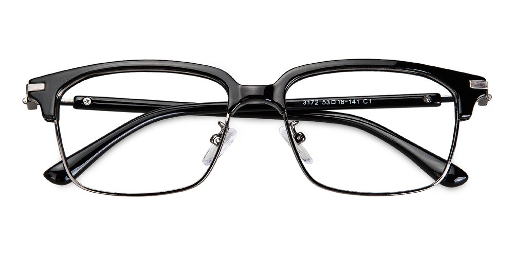 Dave Black Rectangle TR90 Eyeglasses