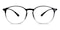 Cumber Black/Crystal Round TR90 Eyeglasses