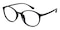 Wood Black Round TR90 Eyeglasses