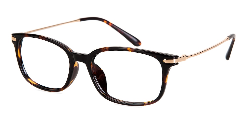 Gerald Tortoise Rectangle TR90 Eyeglasses