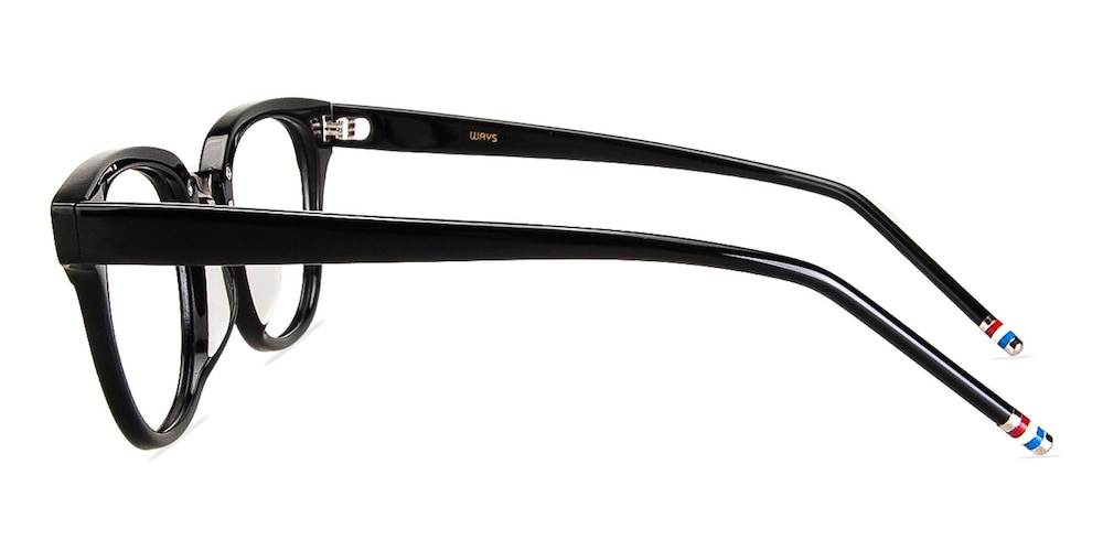Ludington Black Square Acetate Eyeglasses