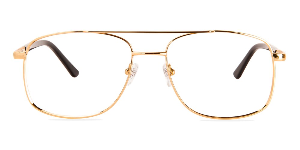 Claude Golden Aviator Metal Eyeglasses