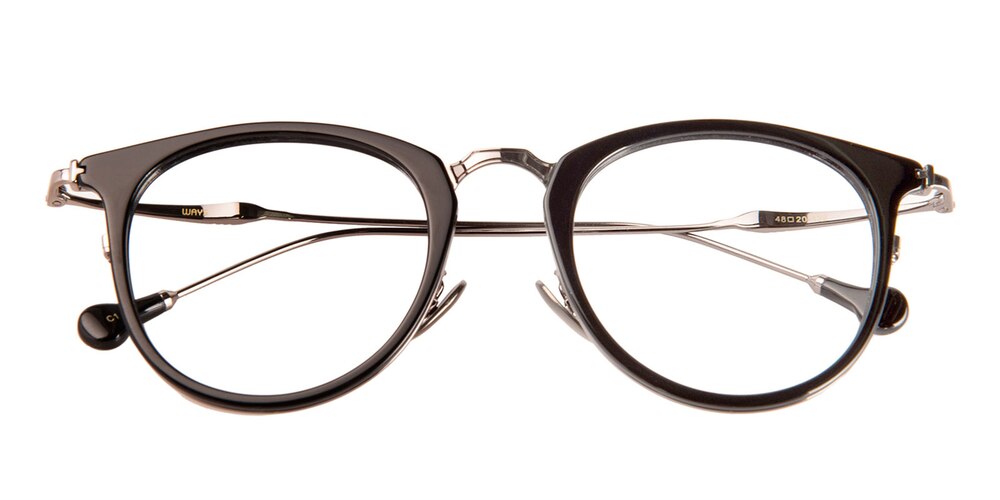 Goodland Black Classic Wayframe Acetate Eyeglasses
