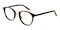 Lexington Black Oval Acetate Eyeglasses