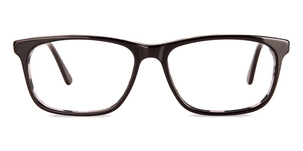 Mount Black/Tortoise Rectangle Acetate Eyeglasses