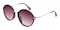 Ina Purple Round Plastic Sunglasses