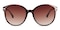 Marian Tortoise Oval Plastic Sunglasses