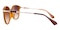 Marian Brown Oval Plastic Sunglasses
