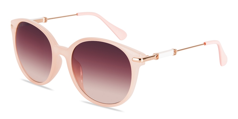 Marian Pink Oval Plastic Sunglasses