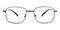 Clyde Black Rectangle Metal Eyeglasses
