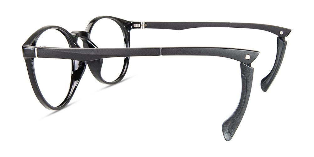 Saumur Black Round TR90 Eyeglasses