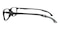 Laval Black Rectangle TR90 Eyeglasses