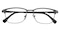 Sidney Gunmetal Classic Wayframe Metal Eyeglasses