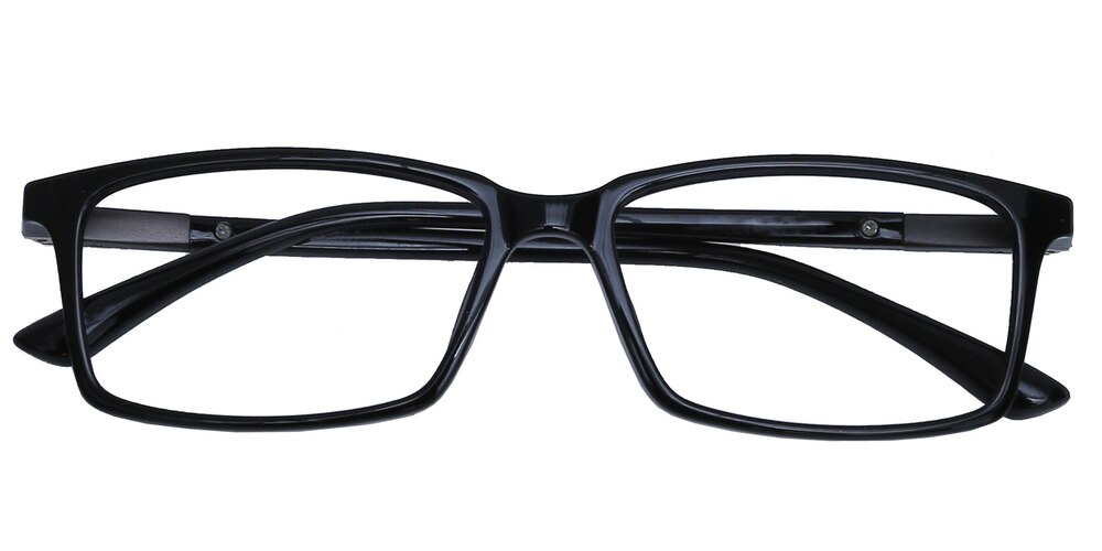 Methuen Black Rectangle TR90 Eyeglasses