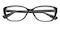 Hoboken Black/Crystal Cat Eye Plastic Eyeglasses