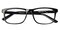 Morehead Black Rectangle Plastic Eyeglasses