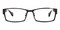 Donald Black Rectangle Titanium Eyeglasses