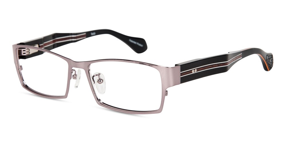 Donald Gunmetal Rectangle Titanium Eyeglasses