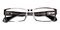 Donald Gunmetal Rectangle Titanium Eyeglasses