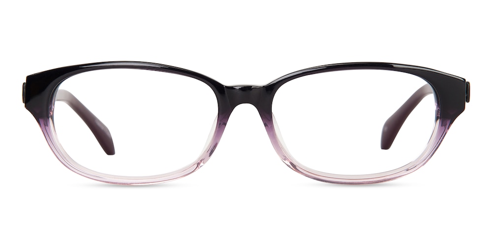 Georgia Purple Oval Acetate Eyeglasses