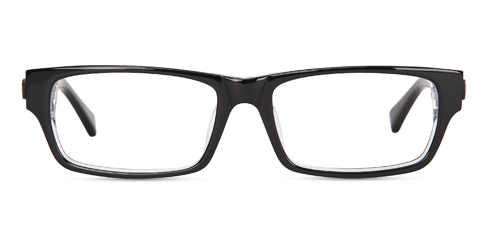 Bennett Black Rectangle Acetate Eyeglasses