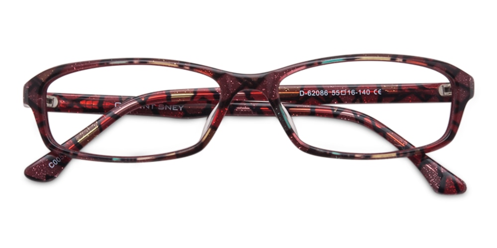 Edwina Multicolor Rectangle Acetate Eyeglasses