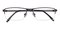 Wilbur Black Rectangle Titanium Eyeglasses