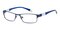Lagrange Blue Rectangle Metal Eyeglasses