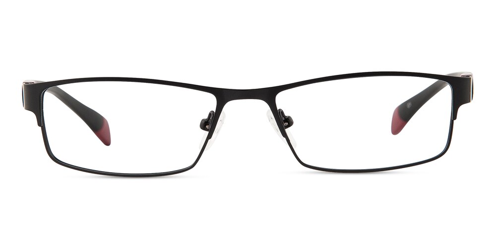 Lagrange Black Rectangle Metal Eyeglasses