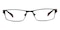 Lagrange Black Rectangle Metal Eyeglasses