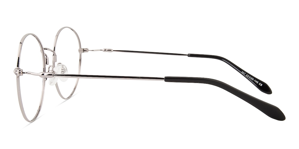 Glenview Gunmetal Round Metal Eyeglasses