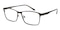 Craig Gunmetal Rectangle Titanium Eyeglasses