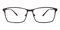 Craig Gunmetal Rectangle Titanium Eyeglasses
