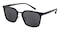 Richmond Black Classic Wayframe Plastic Sunglasses