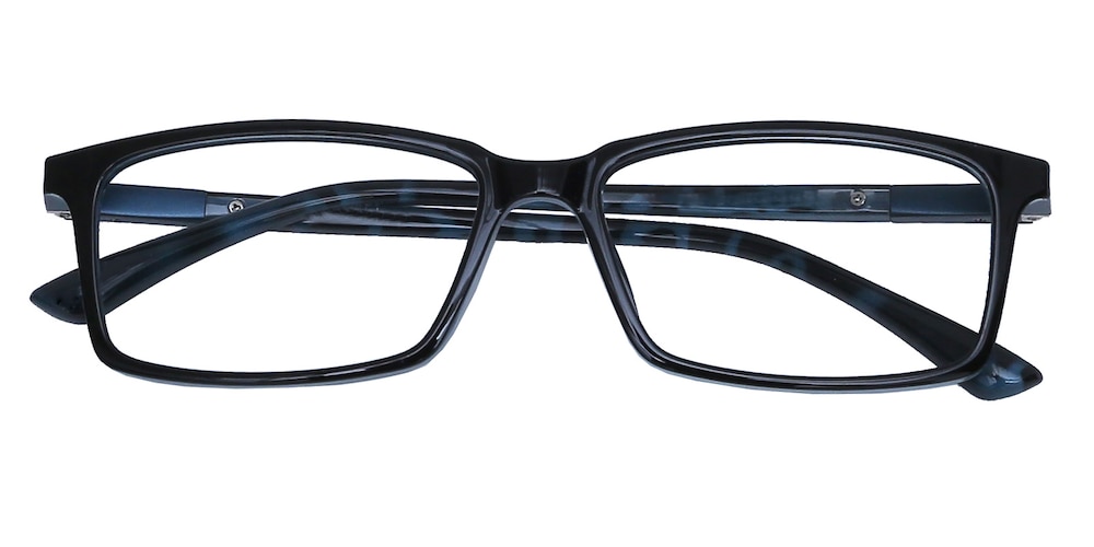 Methuen Black/Blue Rectangle TR90 Eyeglasses