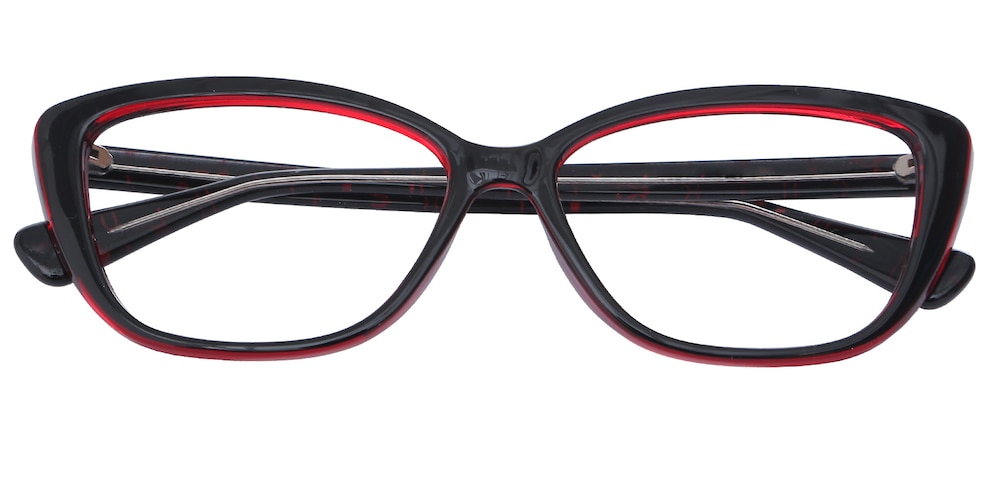 Hoboken Red Cat Eye Plastic Eyeglasses