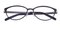 Candice Black Oval Titanium Eyeglasses