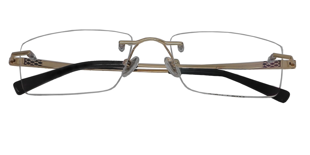 Camden Golden Rectangle Metal Eyeglasses