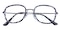 Larchmont Crystal Tortoise Classic Wayframe Metal Eyeglasses