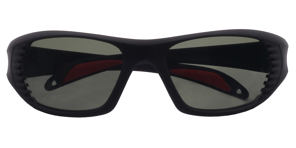 Ernest Black Classic Wayframe Plastic Eyeglasses